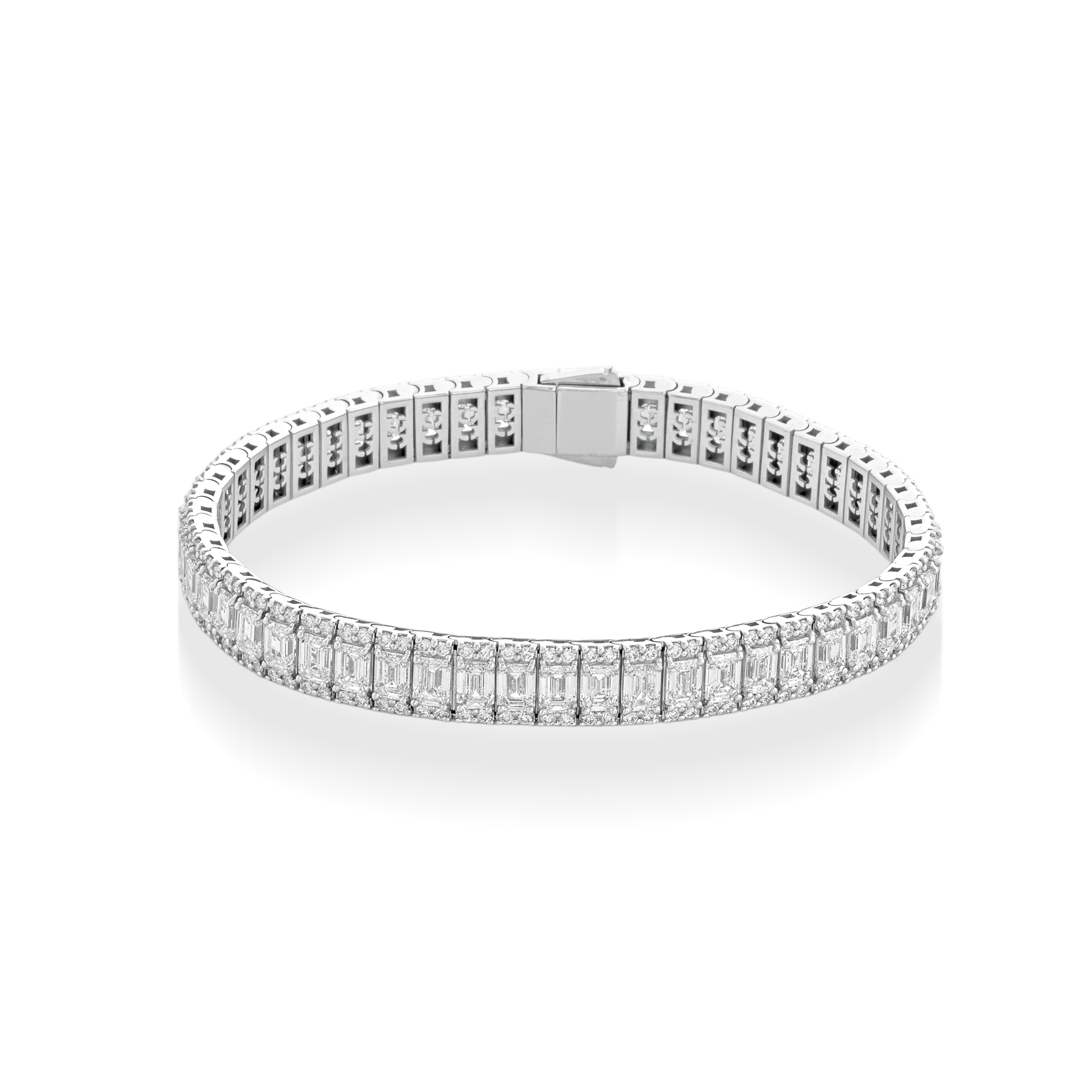 NOBILE CUT EMERALD — Oro Bianco — Bracciali